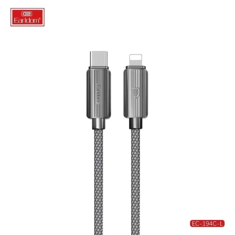 EARLDOM 30W Type-C to Lightning 3M Charging Cable (EC-194)