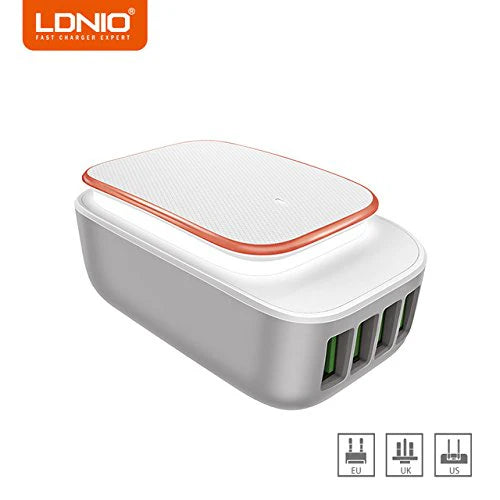 LDNIO 4.4A 4 Port Charger With Charging Cable (A4405)
