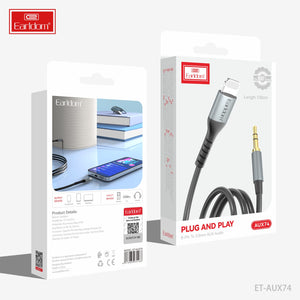 EARLDOM Lightning to 3.5mm Headphone Jack AUX Cable (AUX74)