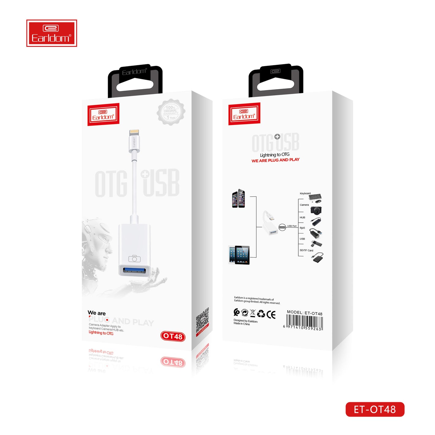 EARLDOM OTG+USB Data Transfer Cable (OT48)