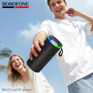 BOROFONE Portable Bluetooth Speaker with RGB Lights (BR105)