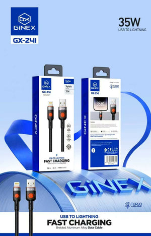 GINEX 35W USB-A to Lightning 1M Fast Charging Cable (GX-24i)