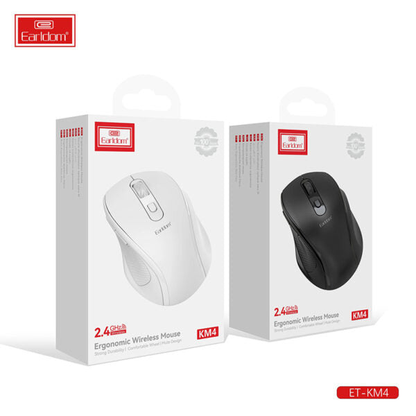 EARLDOM Ergonomic Wireless Mouse (ET-KM4)