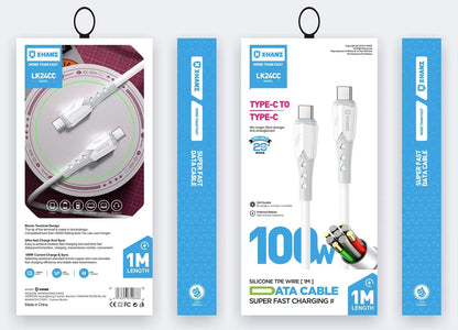 XHANZ 100W Type-C to Type-C 1M Ultra Fast Charging Cable (LK24CC)