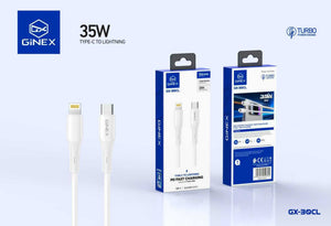 GINEX 35W Type-C to Lightning 1M PD Fast Charging Cable (GX-30CL)