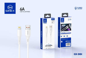 GINEX 6A USB-A to Lightning 1M Fast Charging Cable (GX-30i)