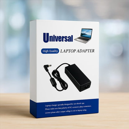 Universal 65W Laptop Charging Adapter with multiple Interchangeable Tips