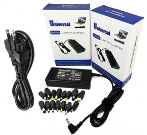Universal 65W Laptop Charging Adapter with multiple Interchangeable Tips