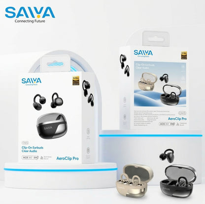 SAIYA Aeroclip Wireless Bluetooth Clip-On Earphones