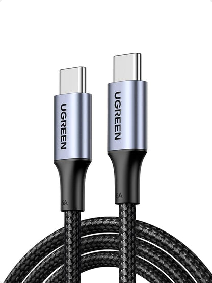 UGREEN 100W USB-C to USB-C Fast Charging 1mt Braided Cable (5A, PD 3.0)