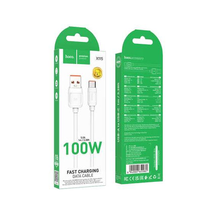 HOCO Surpass 100W USB-A to Type-C Super Fast Charging Cable (X115-C)