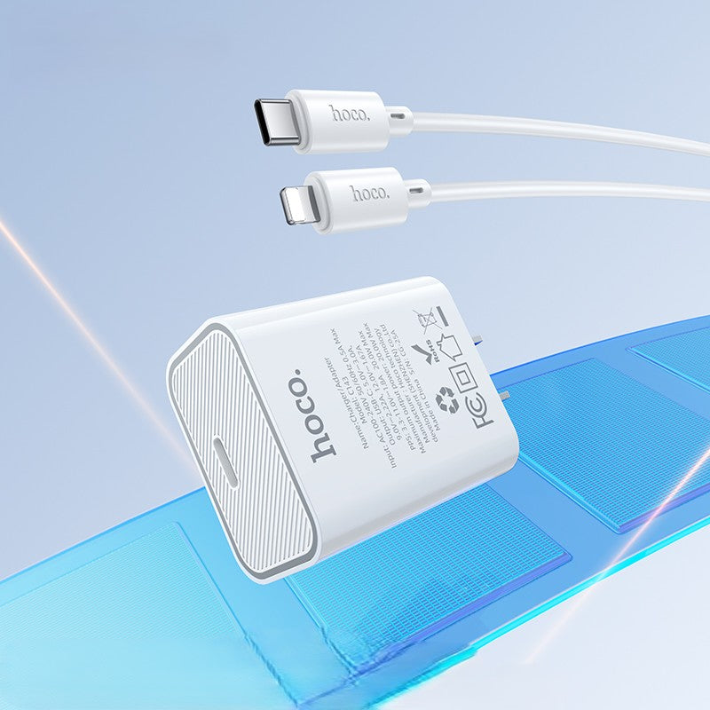 HOCO USB-C 20W Charging Block & Cable Set (C143-CI)