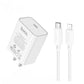 HOCO USB-C 20W Charging Block & Cable Set (C143-CI)