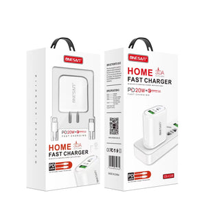 ONESAM Home 20W Dual Port Fast Charger with Charging Cable (OS-C28)