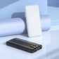 Hoco J118 Ultra-Thin 10000mAh Power Bank with Built-In Cables