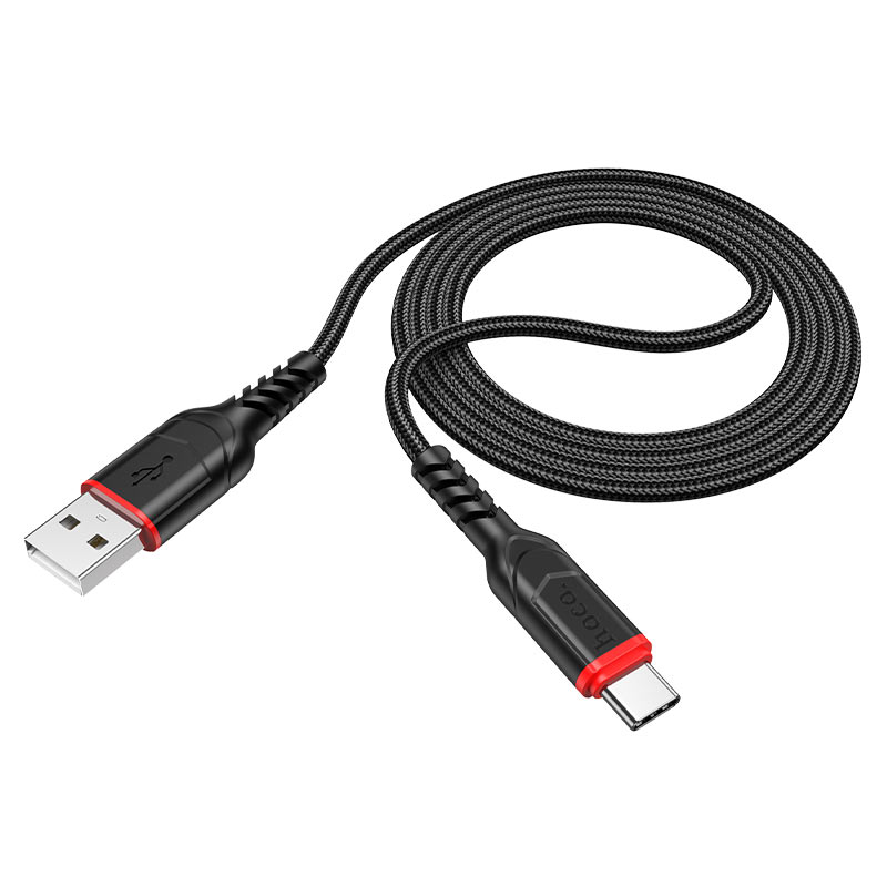 HOCO 2M USB-A to USB-C Anti-Bending Charging Cable (X59)