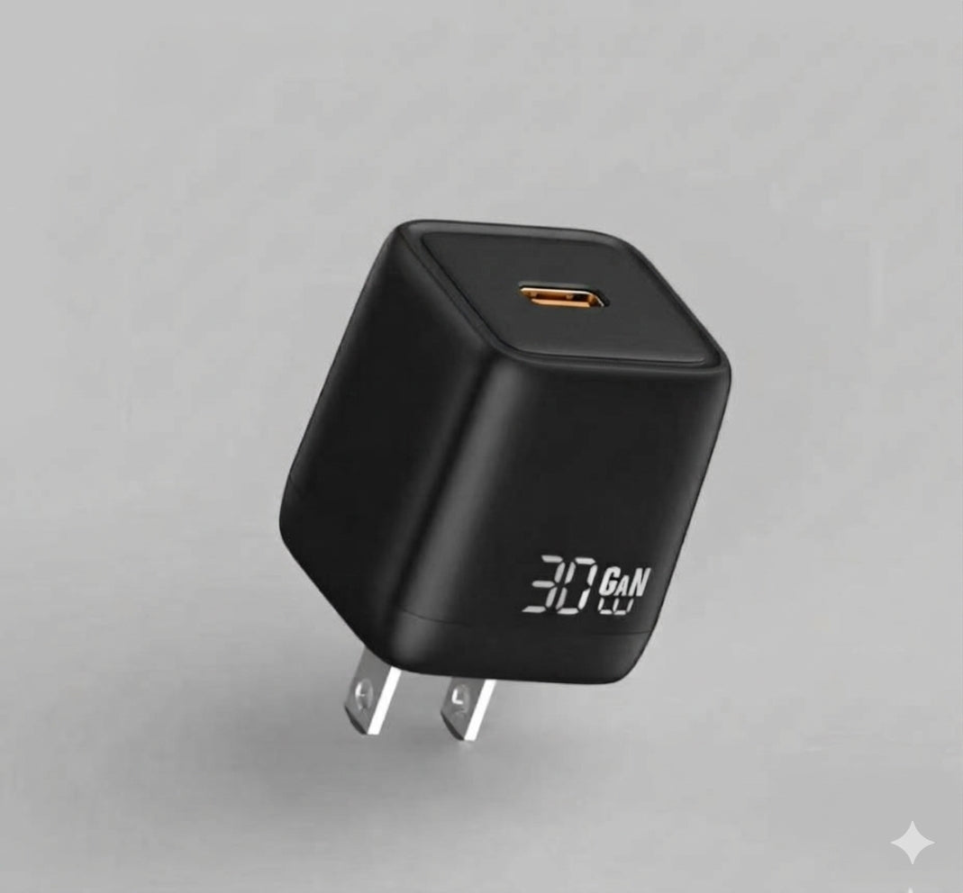30W C-Port Gallium Nitride Smart Travel Charger (JC-001)