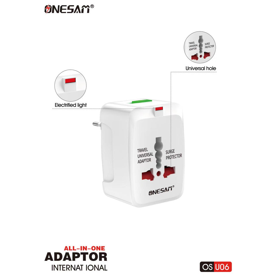 ONESAM International Adapter Universal Travel Adapter (OS-U06)