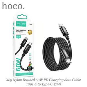 HOCO USB-C to USB-C 2M 60W Fast Charging Cable (X89)