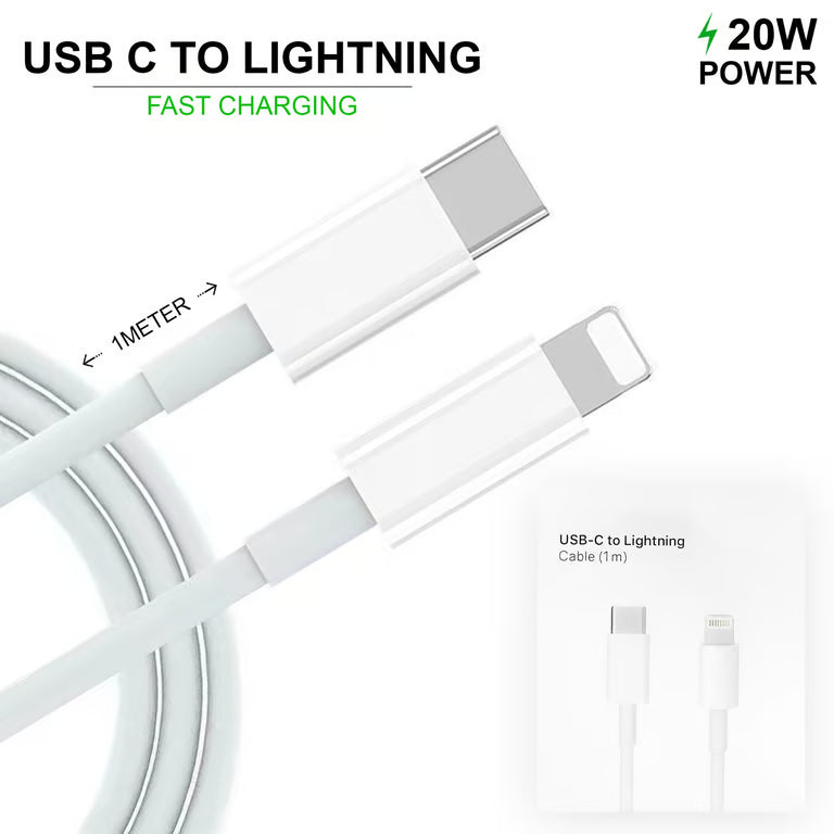 1M USB-C to Lightning Charging Cable