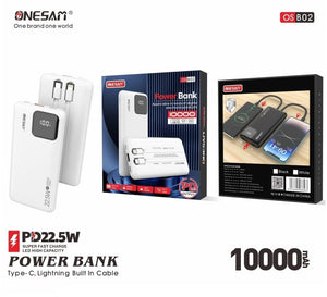 ONESAM 10,000mAh Dual-Port 22.5W Power Bank (OS-B02)