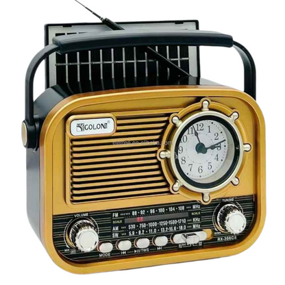 GOLON FM/AM/SW 3 Bands Radio & Music Player (RX-366C)