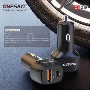 ONESAM 50W Car Charger (OS-G19)