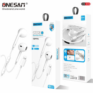 ONESAM Lightning Earphones with Volume Control & Mic (OS-X12)