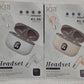KIN Leather Textured Luxurious Wireless Bluetooth Headset (KL-66)