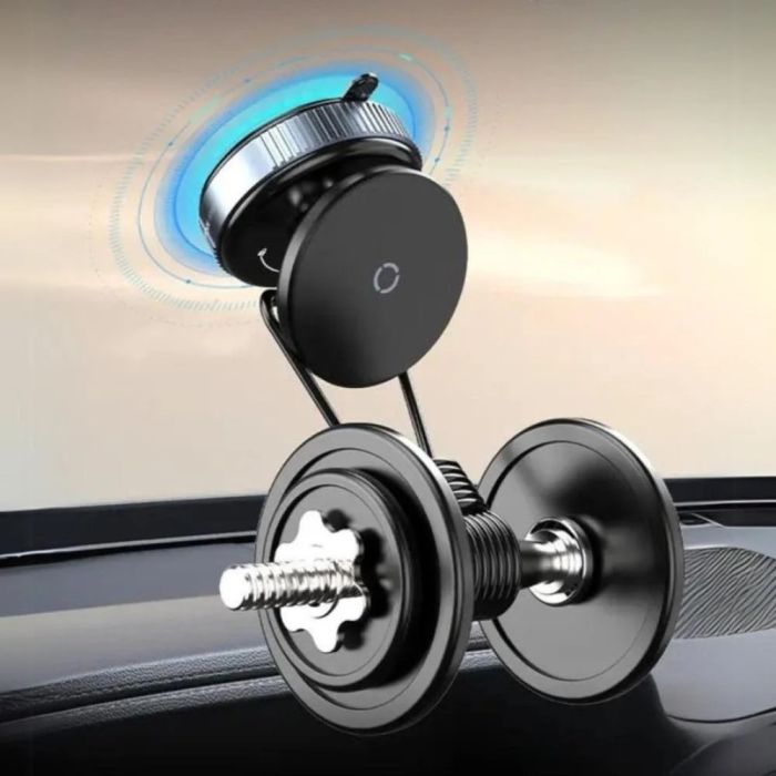 Magnetic Phone Bracket with Rotating Vacuum Suction (K009)